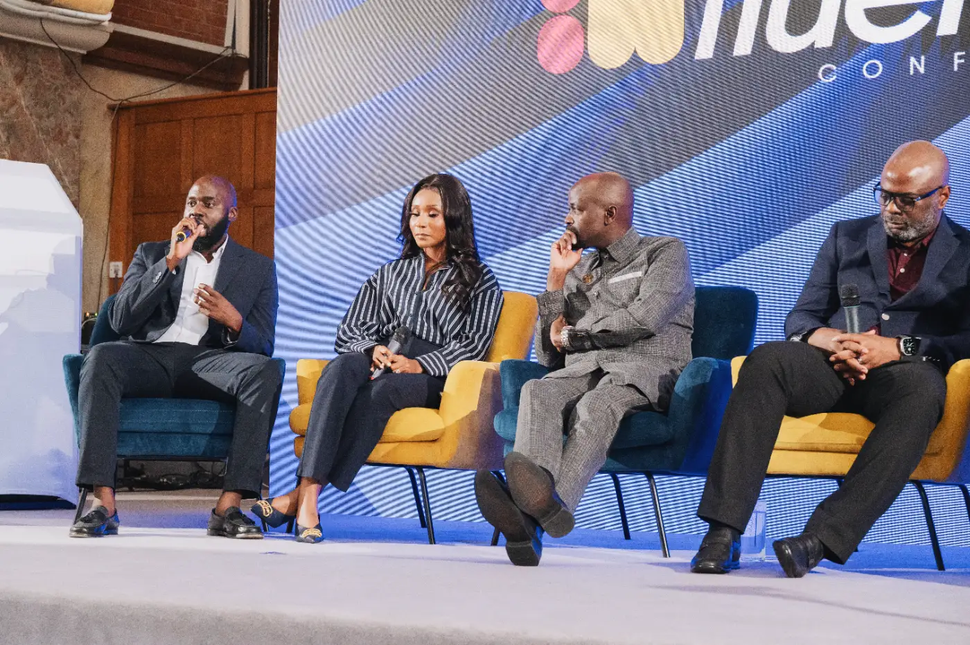 The panel in conversation on Saturday